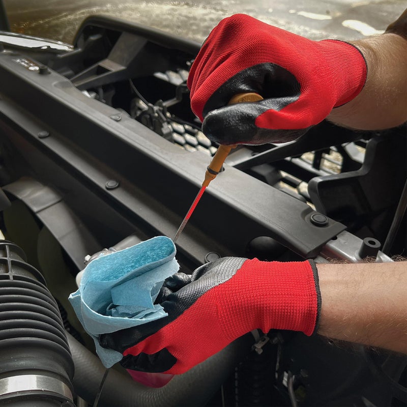 Grease Monkey All Purpose Nitrile Gloves for Men and Women, Work Gloves Used for Gardening, Mechanic Work, Fishing, Hunting, and More, 15 Pairs, 25227-012 - Image 3